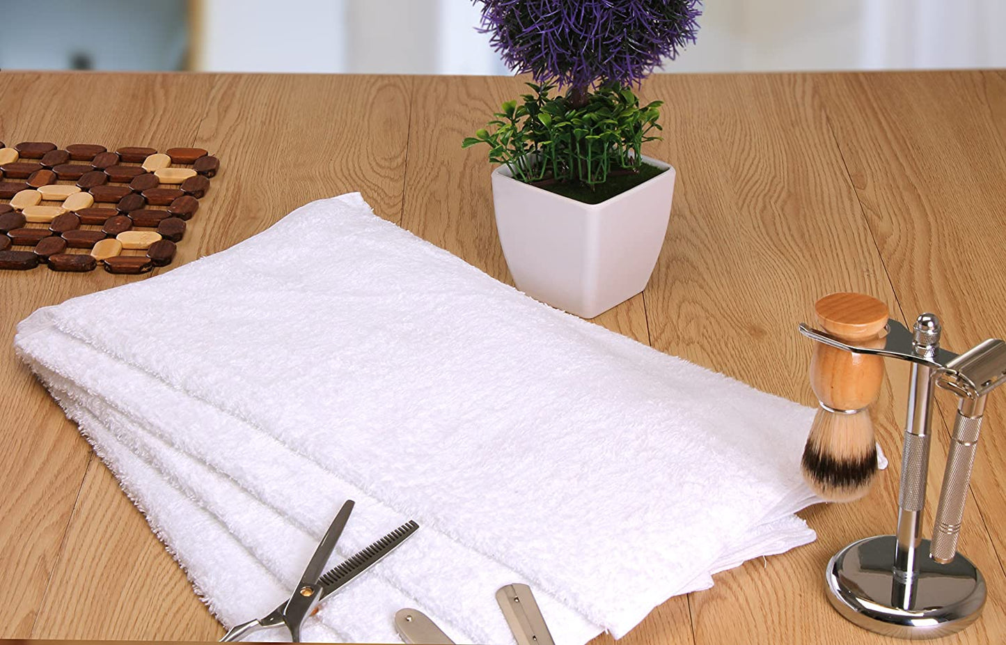 Salon Towels White 16"x27" For Hand, Gym, Beauty, Hair, Spa, and Home Hair Care,Home&Kitchen