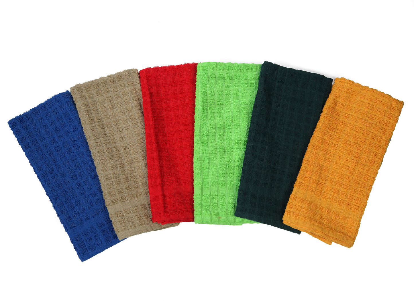Kitchen Towels,12 Pack 15 x 25 Inches, 100% Ring Spun Cotton Super Soft