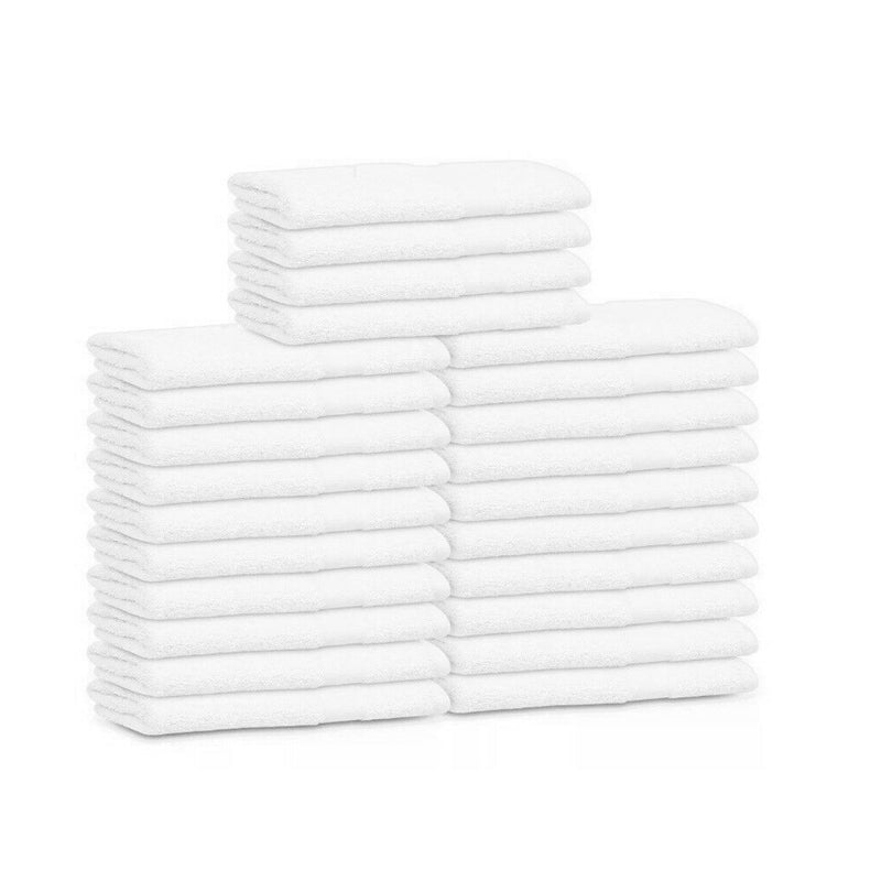 Softolle 100% Cotton Ring Spun Salon Towels – Bulk Pack of Hand Towels –  Not Bleach Proof 16x27 Inches White Towels – Used As Spa Towels, Hair  Towel