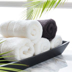 WashCloth 12x12 White 100% Pure Cotton Gym Towel Soft Textiles