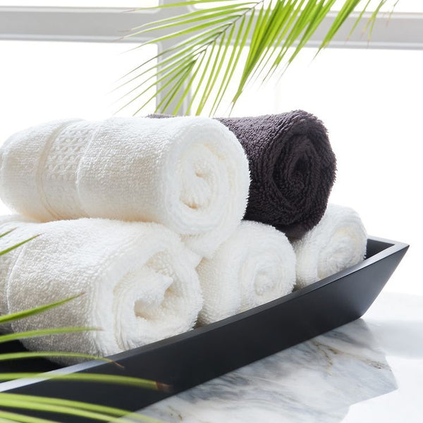 WashCloth 12x12 White 100% Pure Cotton Gym Towel Soft Textiles
