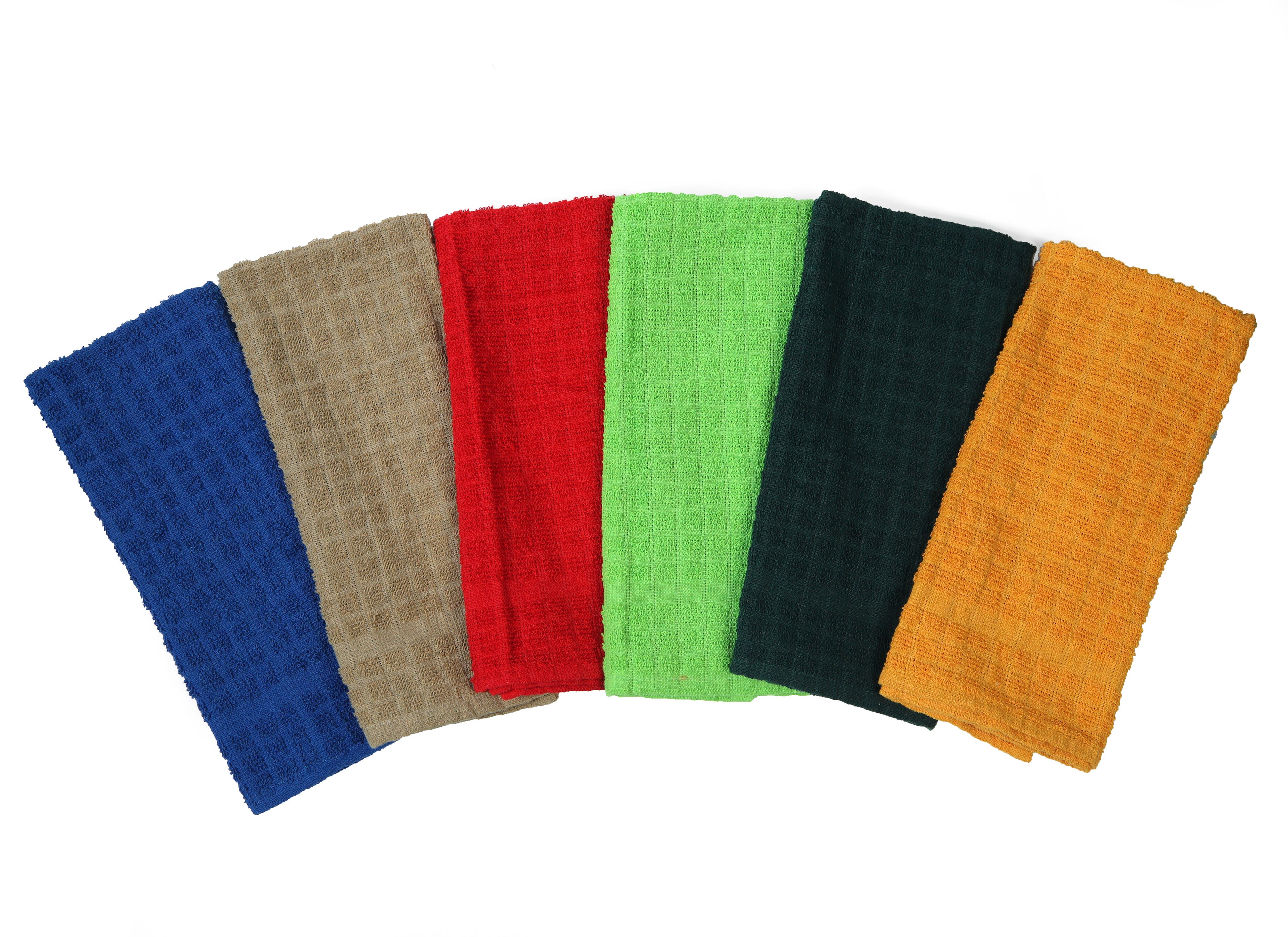 Kitchen Towels,12 Pack 15 x 25 Inches, 100% Ring Spun Cotton Super Soft