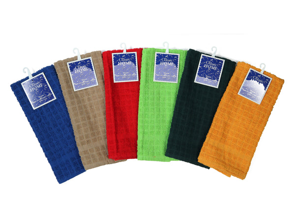 Kitchen Towels,12 Pack 15 x 25 Inches, 100% Ring Spun Cotton Super Soft