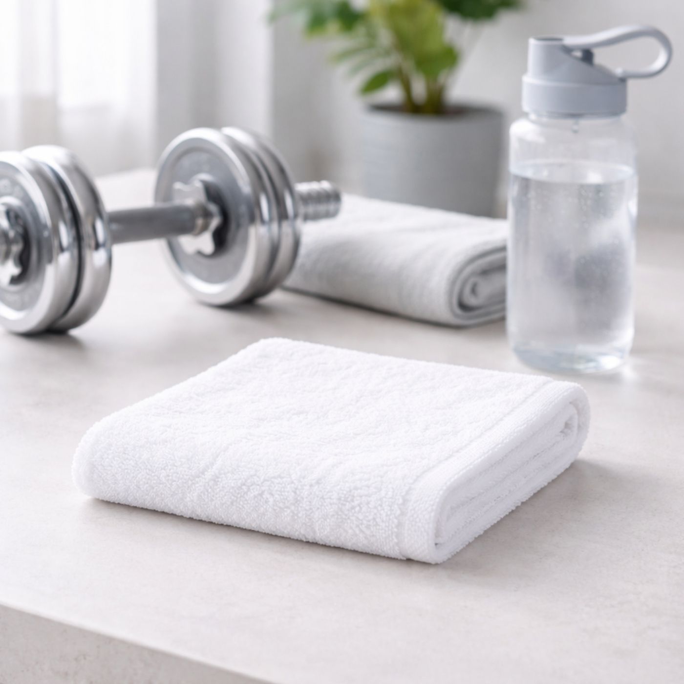 WashCloth 12x12 White 100% Pure Cotton Gym Towel Soft Textiles