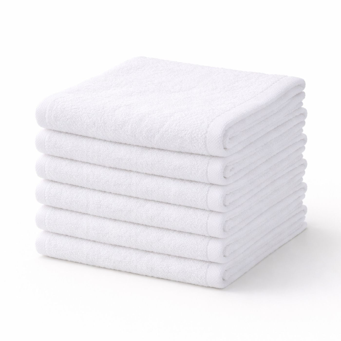 WashCloth 12x12 White 100% Pure Cotton Gym Towel Soft Textiles