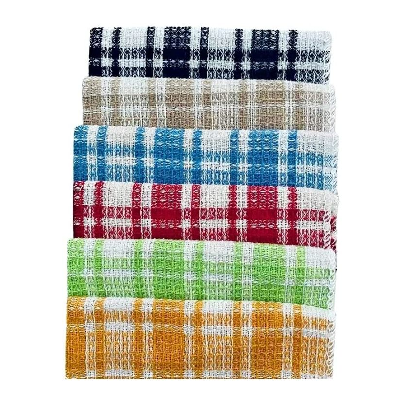 Waffle Weave 24 Pack 100% Cotton Kitchen Dish Cloths, Ultra Soft 12x12 Inches