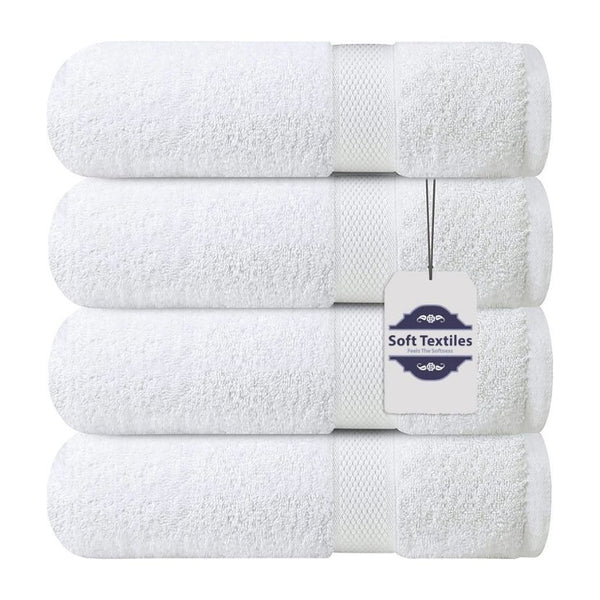 Bath Towel 6 Pack 100% Cotton Ring Spun Bath Towels Set 24X48 Inches