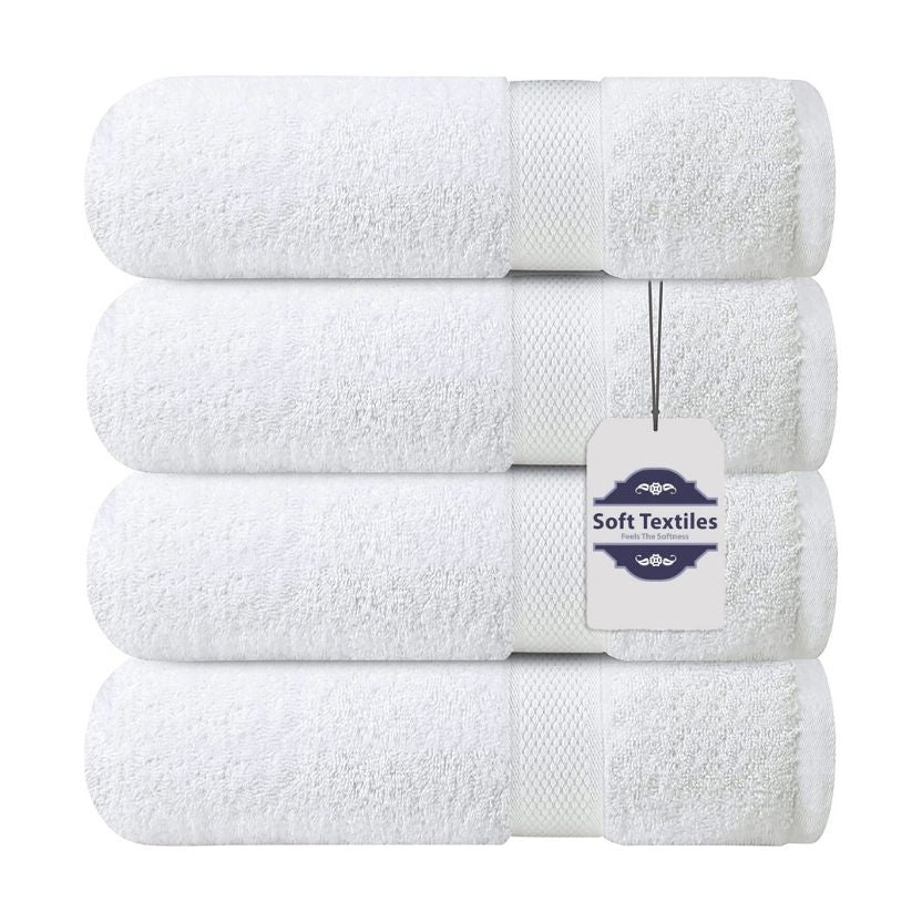 Bath Towel 6 Pack 100% Cotton Ring Spun Bath Towels Set 24X48 Inches