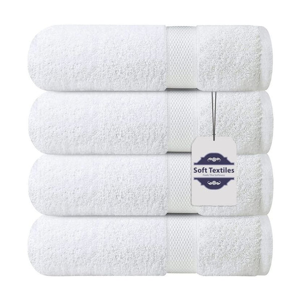 Bath Towel 6 Pack 100% Cotton Ring Spun Bath Towels Set 24X48 Inches