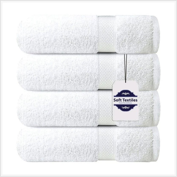 Bath Towel 6 Pack 100% Cotton Ring Spun Bath Towels Set 24X48 Inches