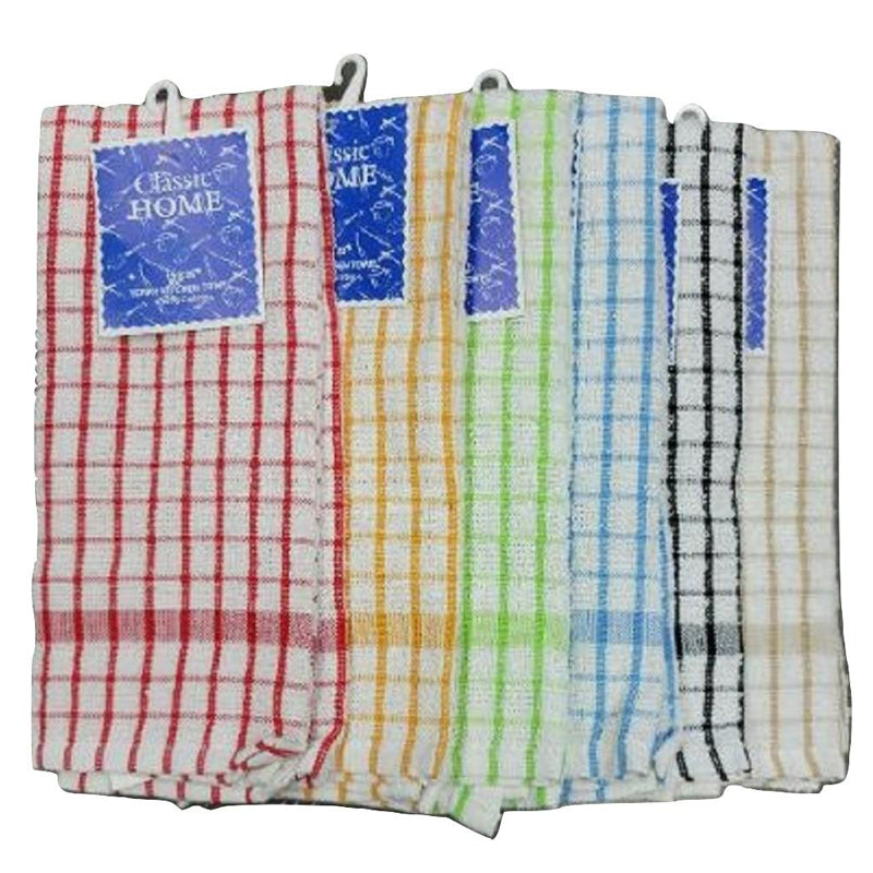 Kitchen Towels 12 Pack 15 x 25 Inches, 100% Ring Spun Cotton Super Soft