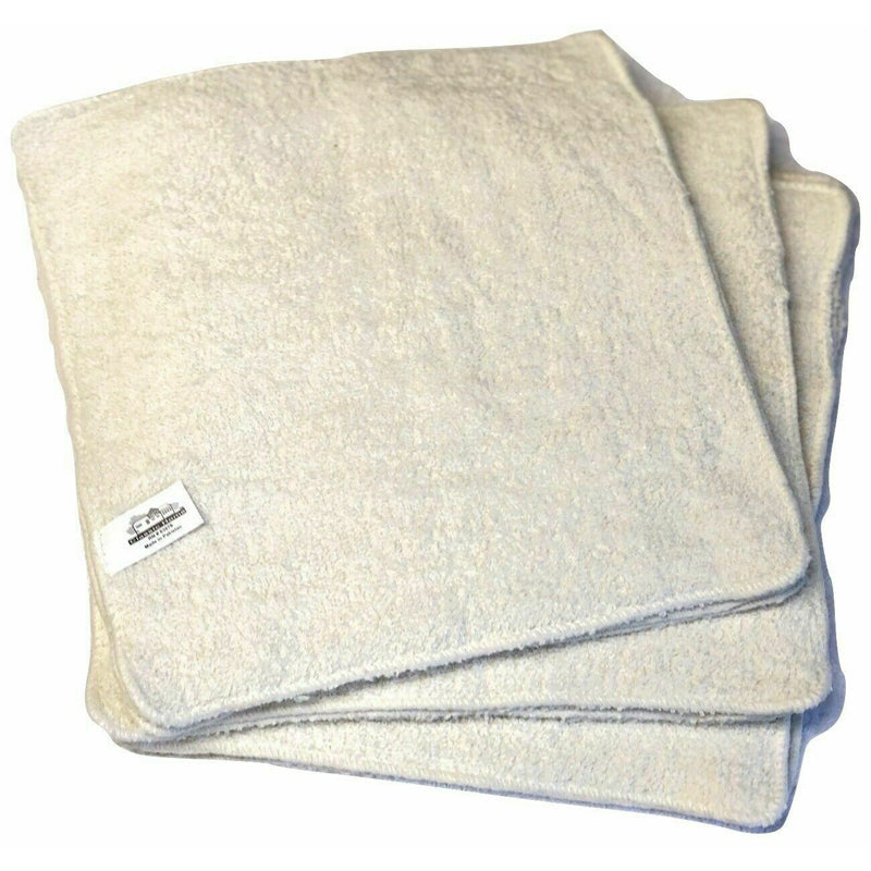 Soft Textiles Washcloths Towel 12-24 Pack Solid Color 100% Cotton Baby Face Towel Set 12 inchx12 inch Wholesale Lot, Beige