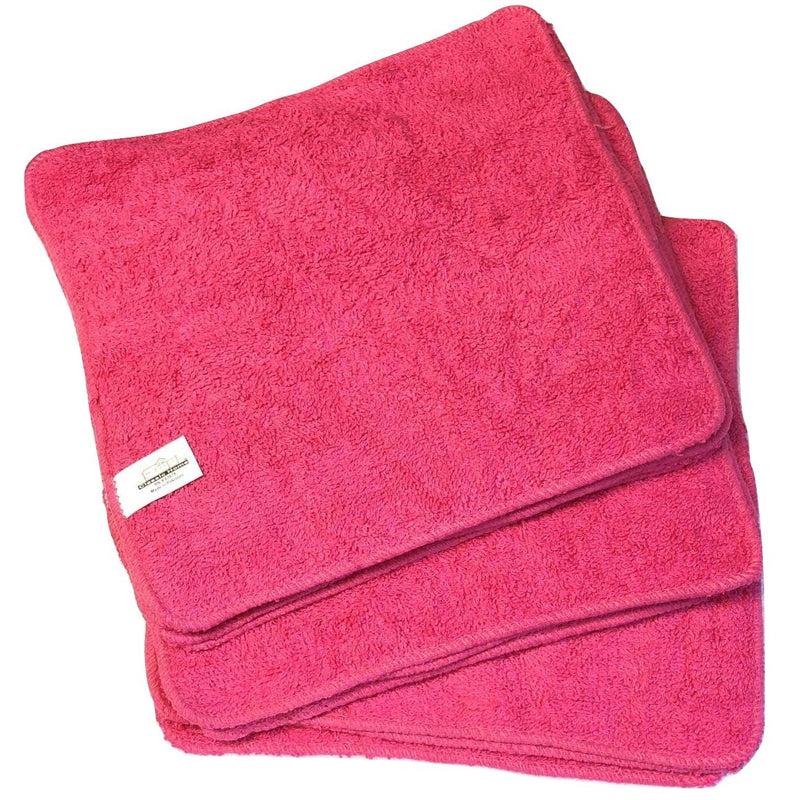 Soft Textiles Washcloths Towel 12-24 Pack Solid Color 100% Cotton Baby